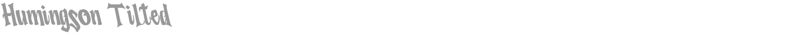 Humingson font preview